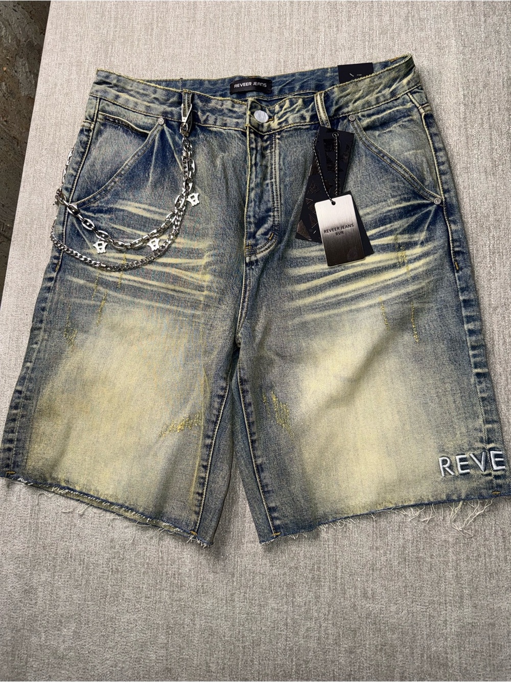 REVEER Jeans RVR Men’s Denim Jorts – Size 36 – NWT